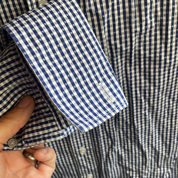 Thomas Pink of Jermyn street London size 14.5 slim fit seersucker shirt - Picture 5 of 8